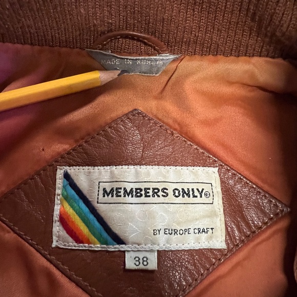 Members only Vintage leather jacket - Picture 5 of 6